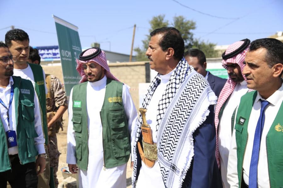 مأرب : وضع حجر أساس ثلاثة مشاريع مياه بتكلفة مليوني دولار بتمويل سعودي 